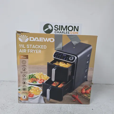 DAEWOO 11L STACKED AIR FRYER – BOXED
