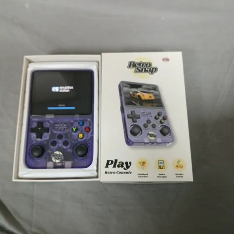 PLAY RETRO SNAP AMSTRAD CPC HANDHELD CONSOLE – PURPLE, BOXED