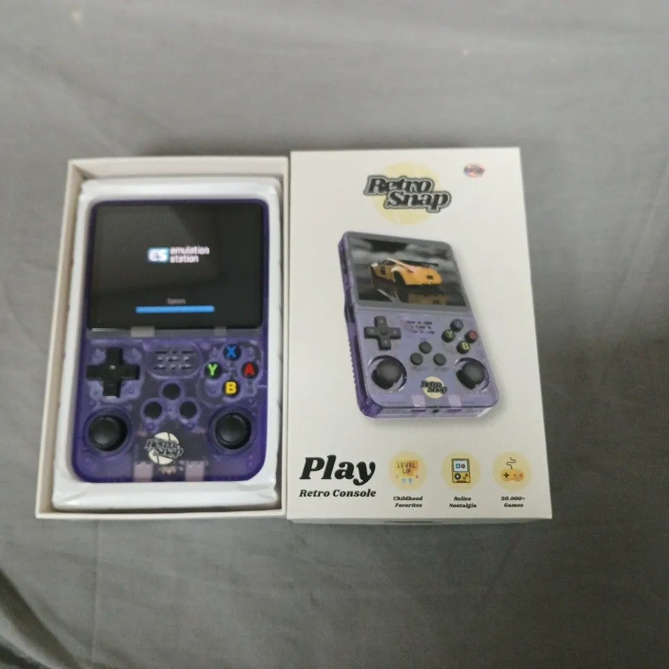 PLAY RETRO SNAP AMSTRAD CPC HANDHELD CONSOLE – PURPLE, BOXED