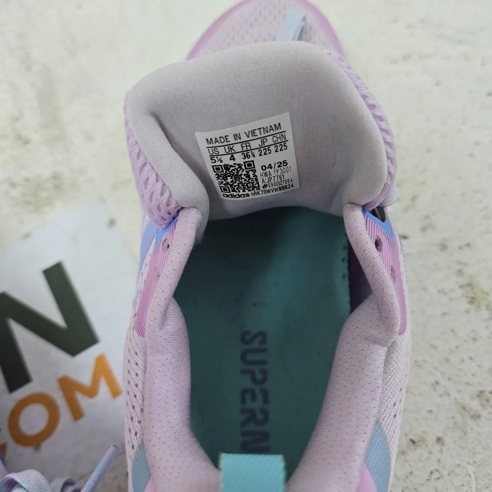 ADIDAS ' TRAINERS – PINK/PURPLE MESH, UK 4