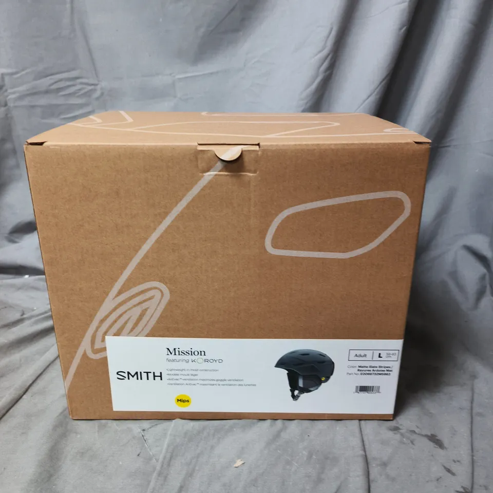 SMITH MISSION HELMET WITH KOROYD, MIPS – ADULT LARGE (58–63 CM) BOXED