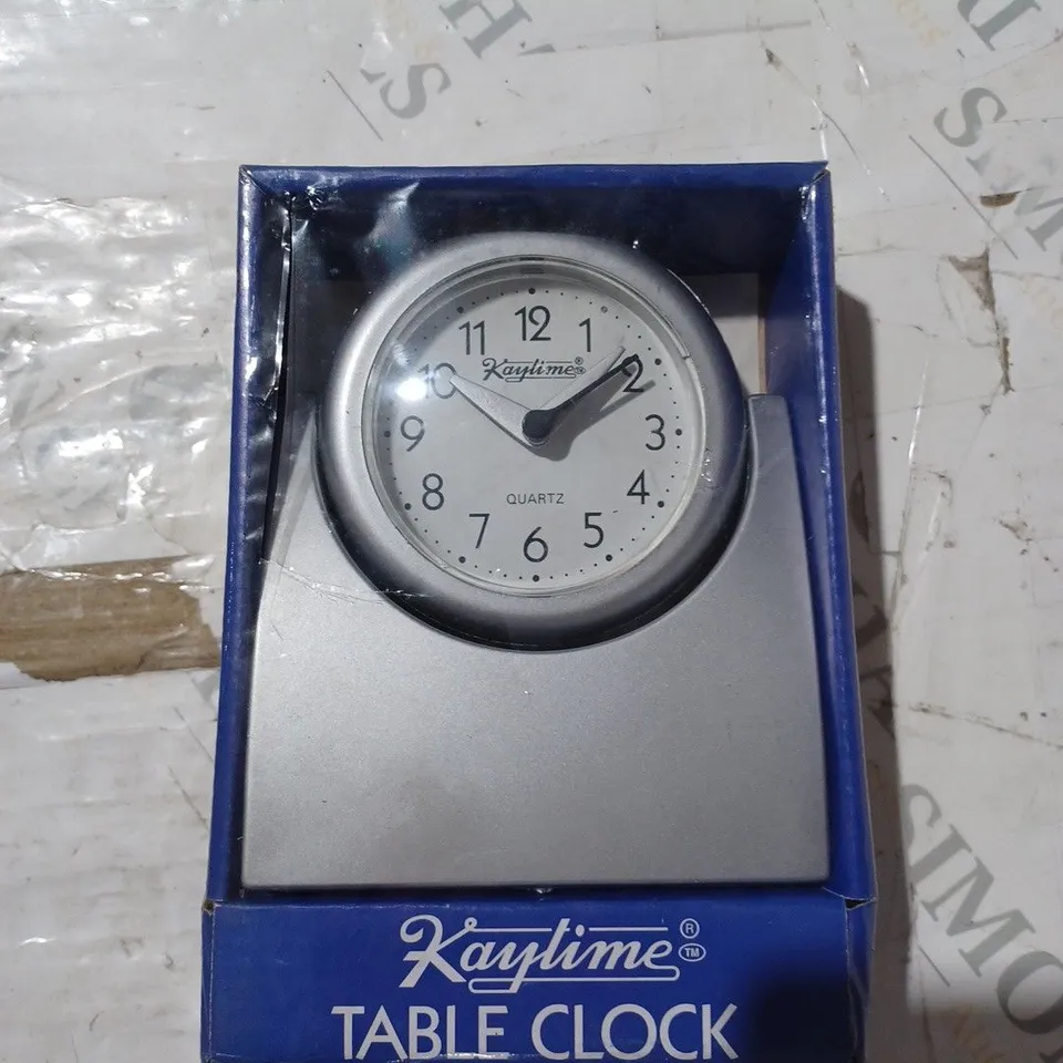 BOX OF APPROX 25 KEYTIME TABLE CLOCKS 