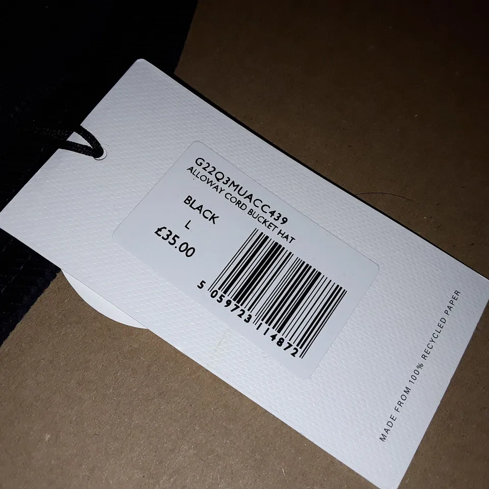 PRETTY GREEN ALLOWAY CORD BUCKET HAT - L