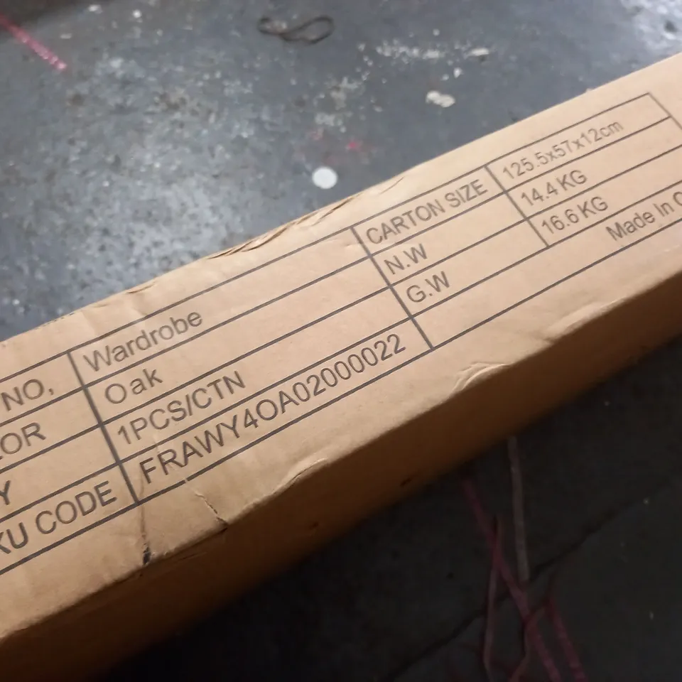 BOXED WARDROBE IN OAK - 1PC/CTN  /  COLLECTION ONLY