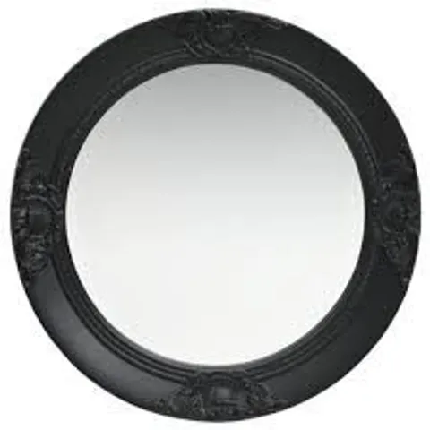 BOXED GIOIA WOOD ROUND WALL MIRROR (1 BOX)