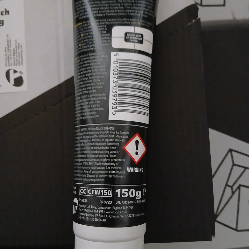 FIVE BOXES OF FIVE T-CUT COLOR FAST SCRATCH REMOVER – 150G TUBE(25 TUBES IN TOTAL)