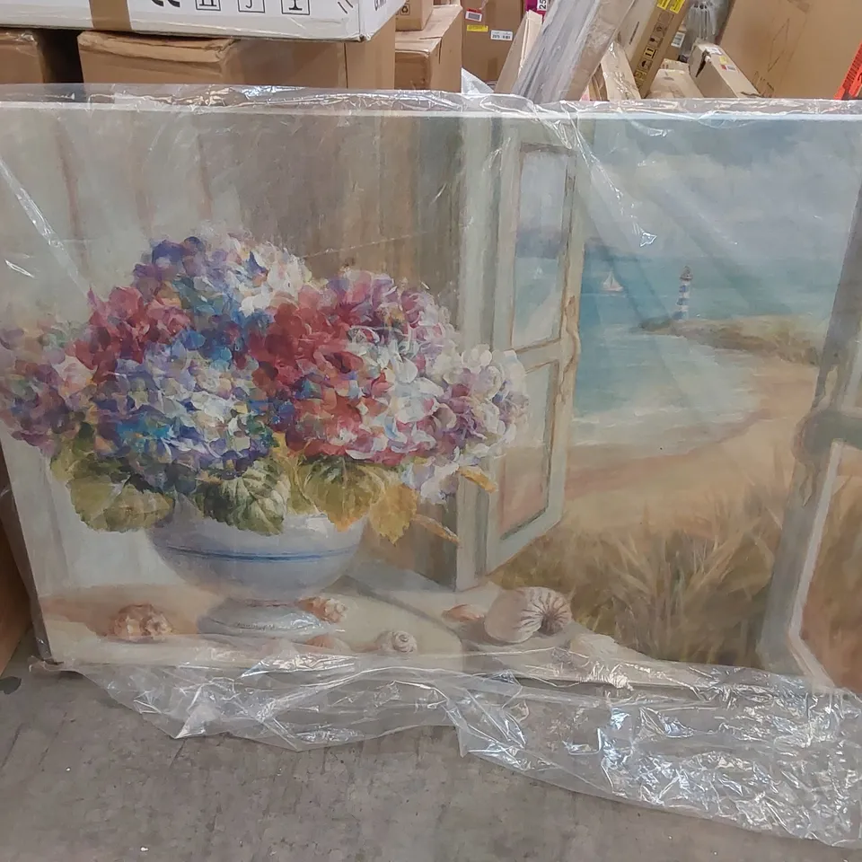 BOXED COASTAL HYDRANGEA BY DANHUI NAI - WRAPPED CANVAS