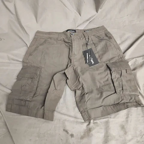 THREADBARE MENS MANCHESTER SHORT IN FORST GREEN SIZE 30W
