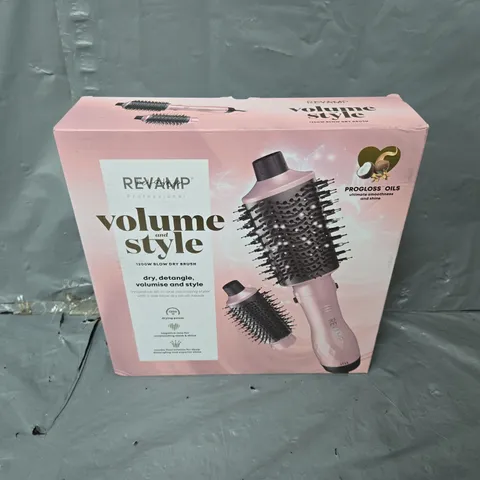 BOXED REVAMP PROFESSIONAL VOLUME AND STYLE 1200W BLOW DRY BRUSH