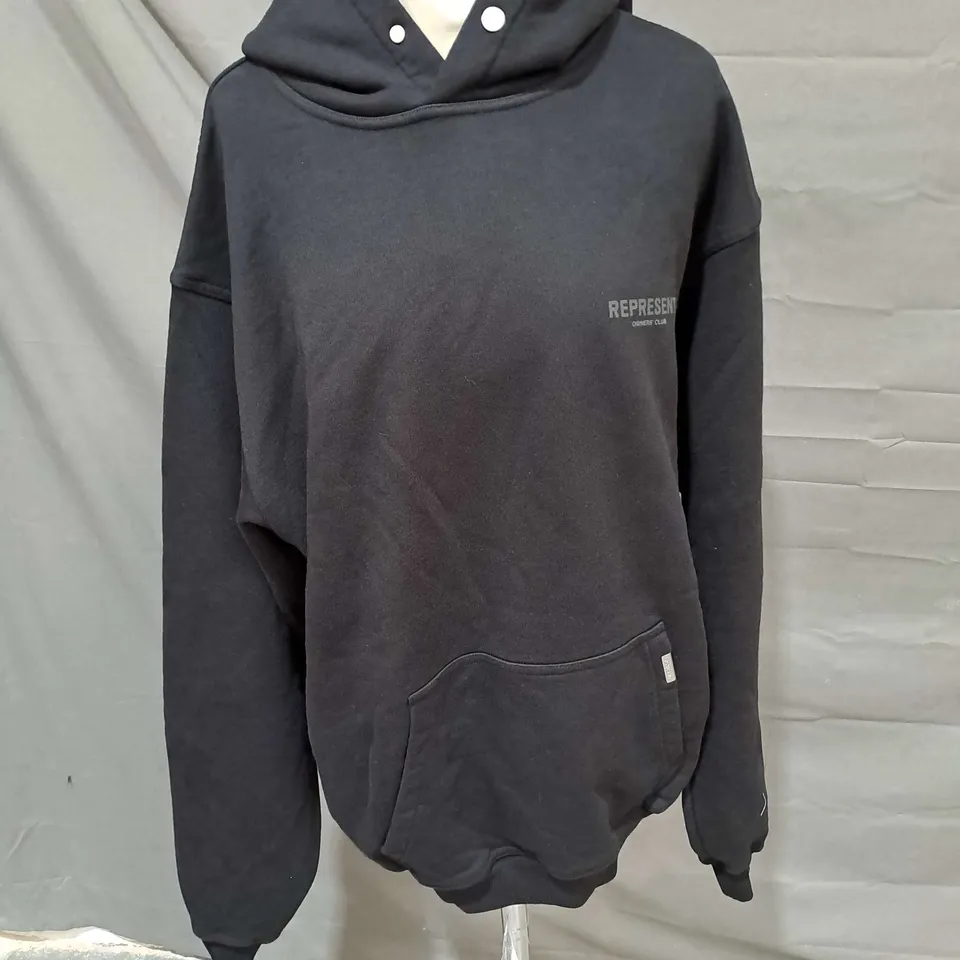 REPRESENT OWNER'S CLUB HOODIE IN BLACK SIZE S