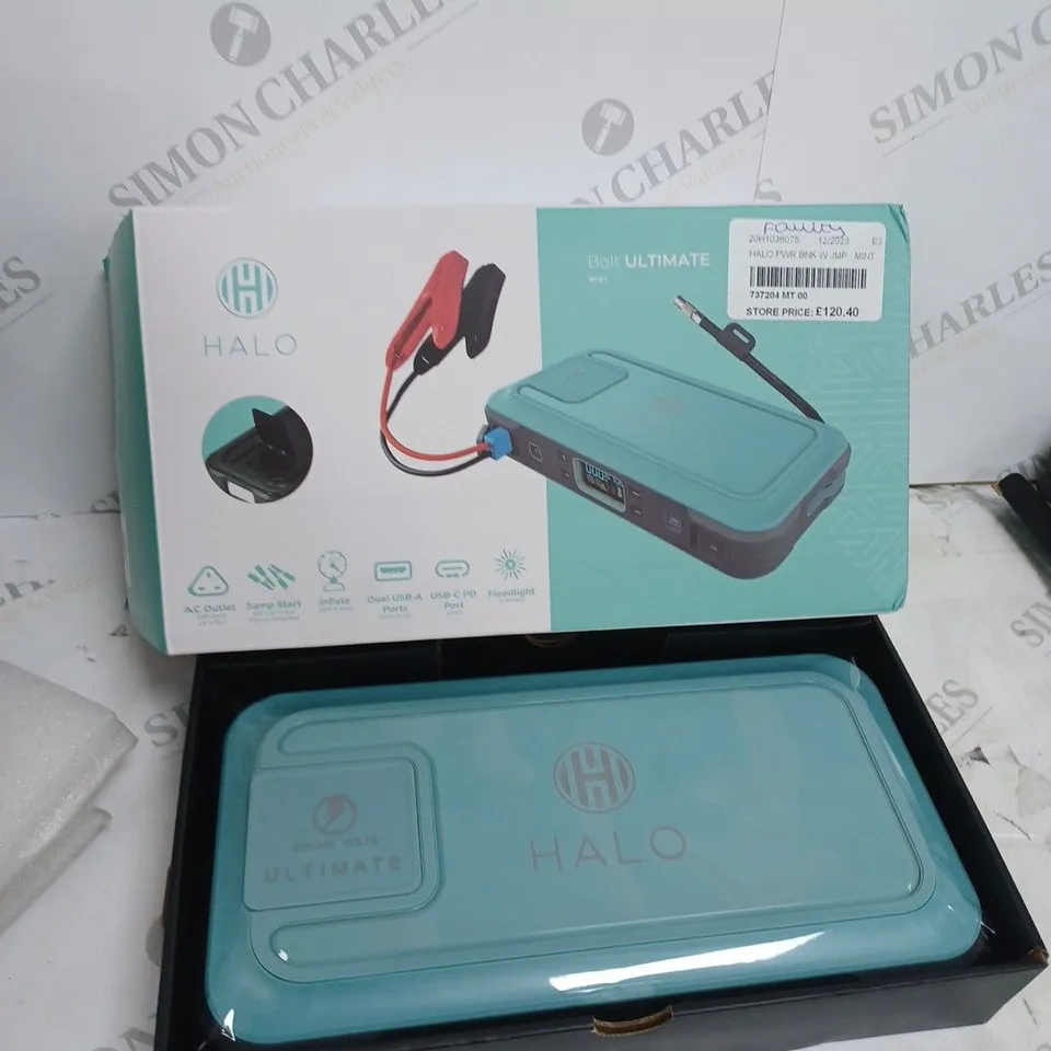 HALO BOLT ULTIMATE MAINS JUMP STARTER - MINT