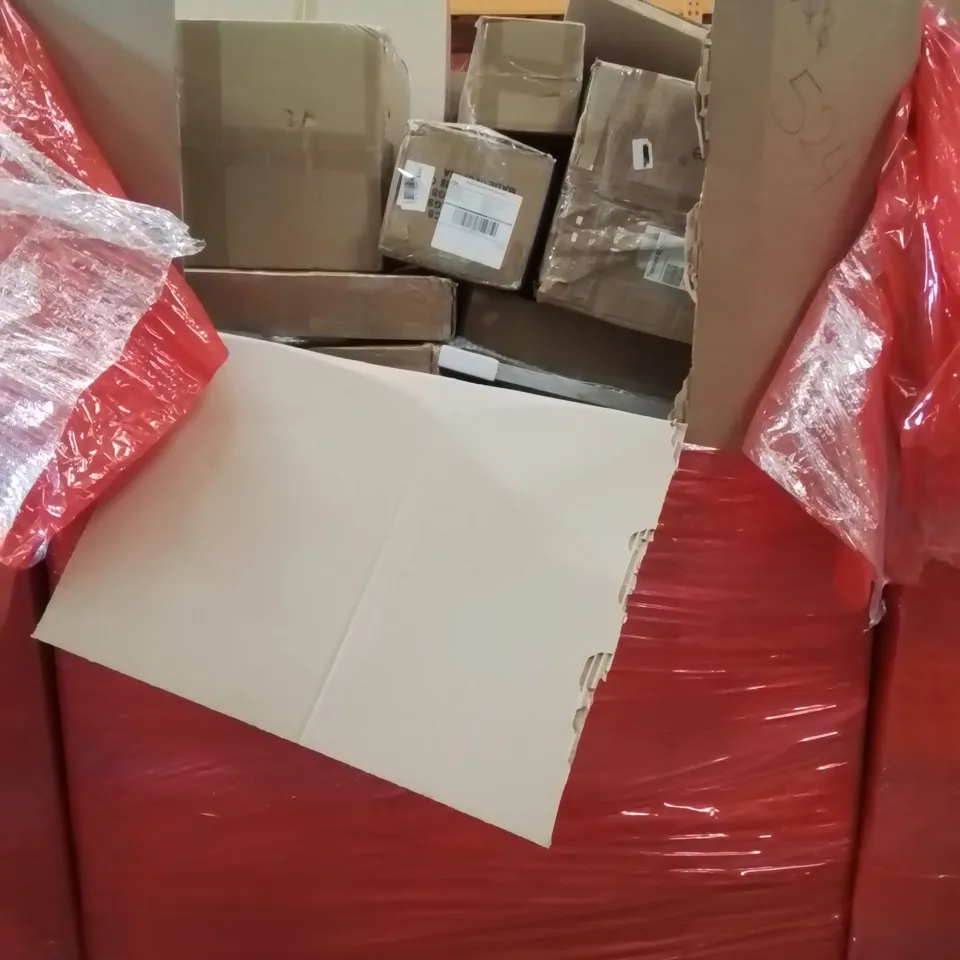 PALLET CONTAINING VARIOUS ASSORTED ITEMS TO INCLUDE:DRINKING WATER SYSTEM, PICTURE FRAME, SMART CAT LITTER BOX,ELECTRIC COOKER AND OTHER ASSORTED ITEMS...
