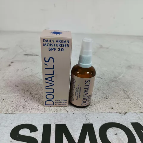 DOUVALL'S DAILY ARGAN MOISTURISER SPF 30 60ML