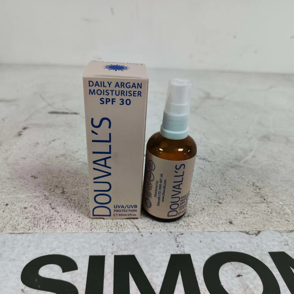 DOUVALL'S DAILY ARGAN MOISTURISER SPF 30 60ML