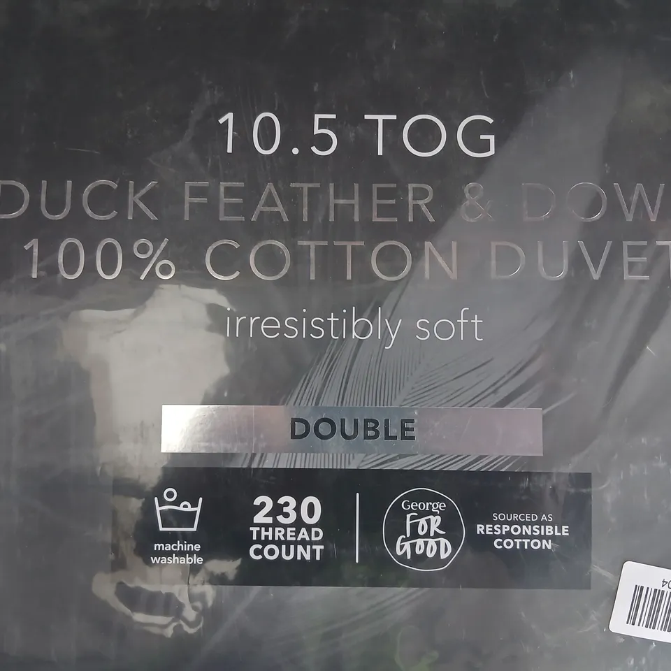 DUCK FEATHER & DOWN DUVET – 10.5 TOG, 100% COTTON COVER, IRRESISTIBLY SOFT