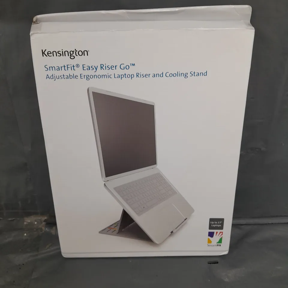 BOXED KENSINGTON SMART FIT EASY RIDER LAPTOP RISER & COOLING STAND - UP TO 17"