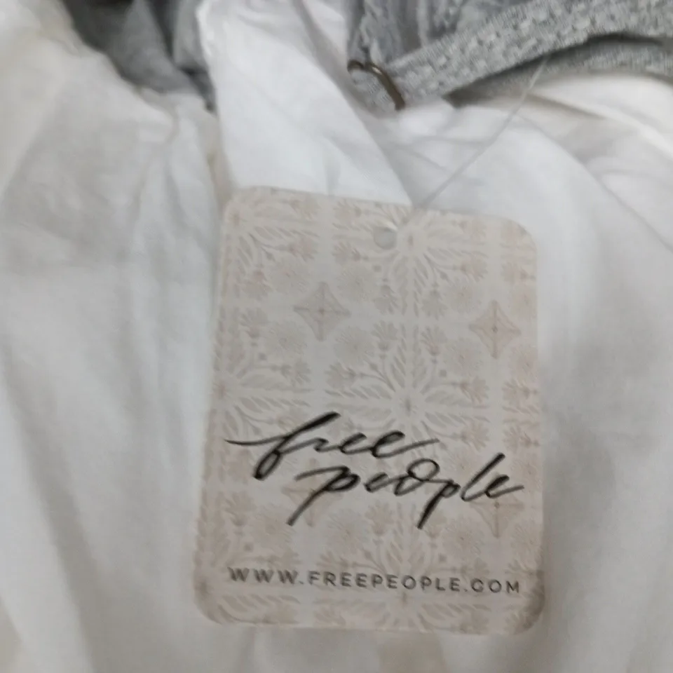 FREE PEOPLE SWEET LIFE MIDI DRESS IN HEATHER GREY COMBO - SIZE S