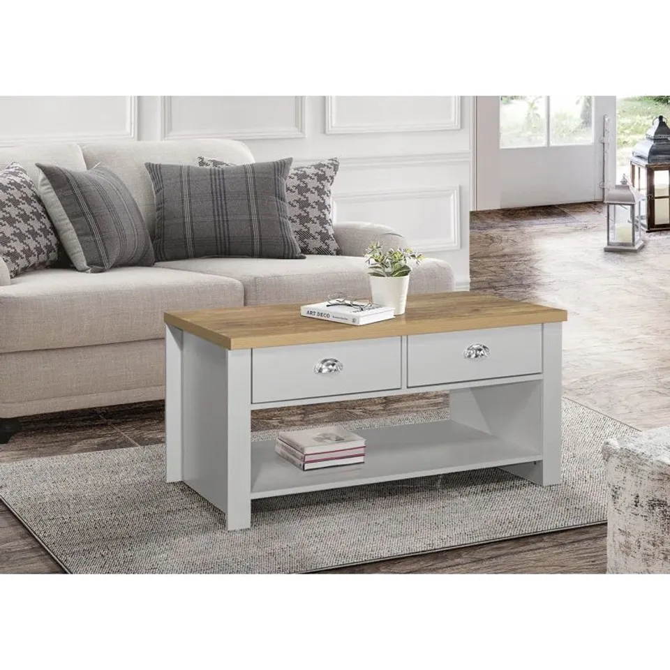 BOXED NAPANOCH SLED COFFE TABLE WITH STORAGE 