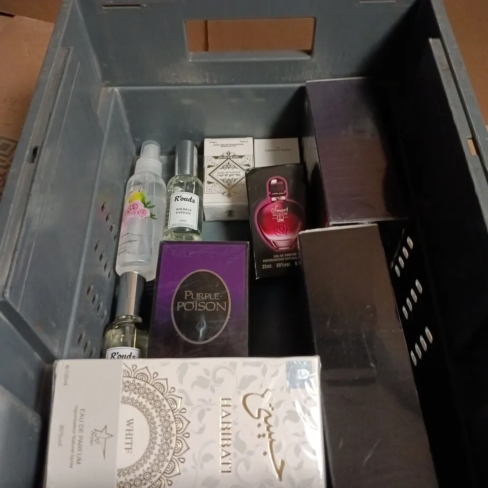 APPROXIMATELY 10 ASSORTED PERFUMES INCLUDING HABIBATI AND SMART COLLECTION 