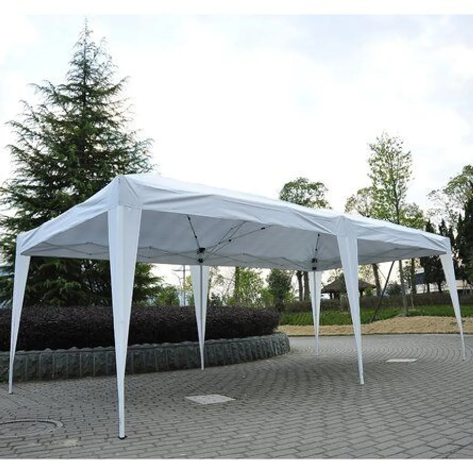 BAGGED WALLACE 3M X 6M STEEL POP UP GAZEEBO