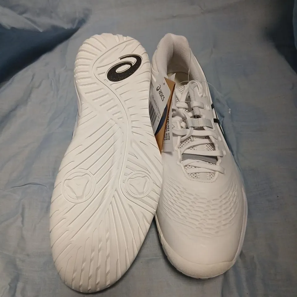 ASICS GEL-RESOLUTION X WHITE SNEAKERS UK 9.5 