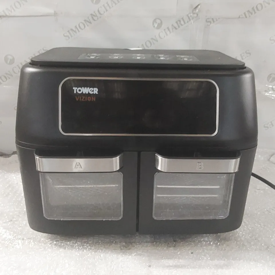 BOXED TOWER 11 LITRE DUAL COMPARTMENT AIR FRYER 