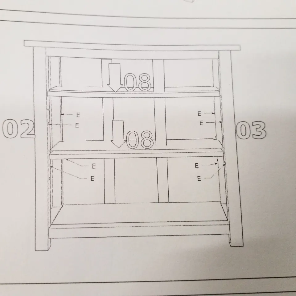 BOXED LOW BOOKCASE - WHITE & WAX - 90×90×30CM