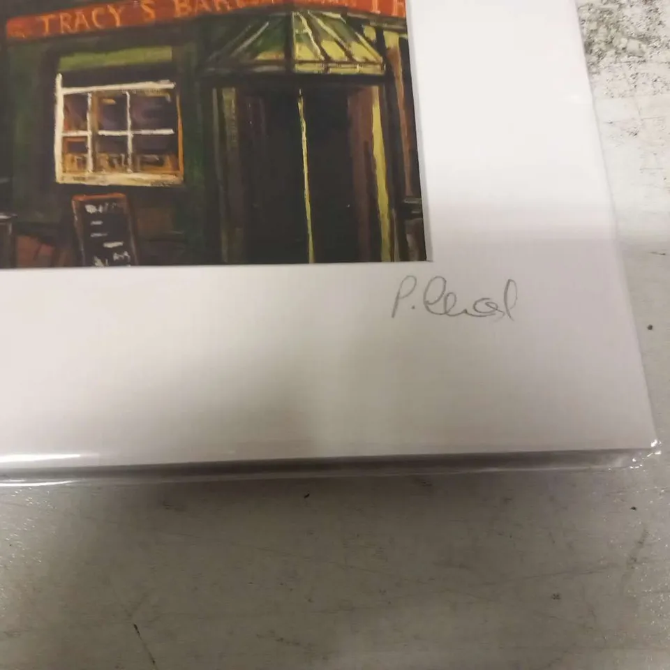 TWO SIGNED AND MOUNTED PAUL CAVANAGH PRINTS TO INCLUDE; WATERLOO STREET AND PEACE BRIDGE III