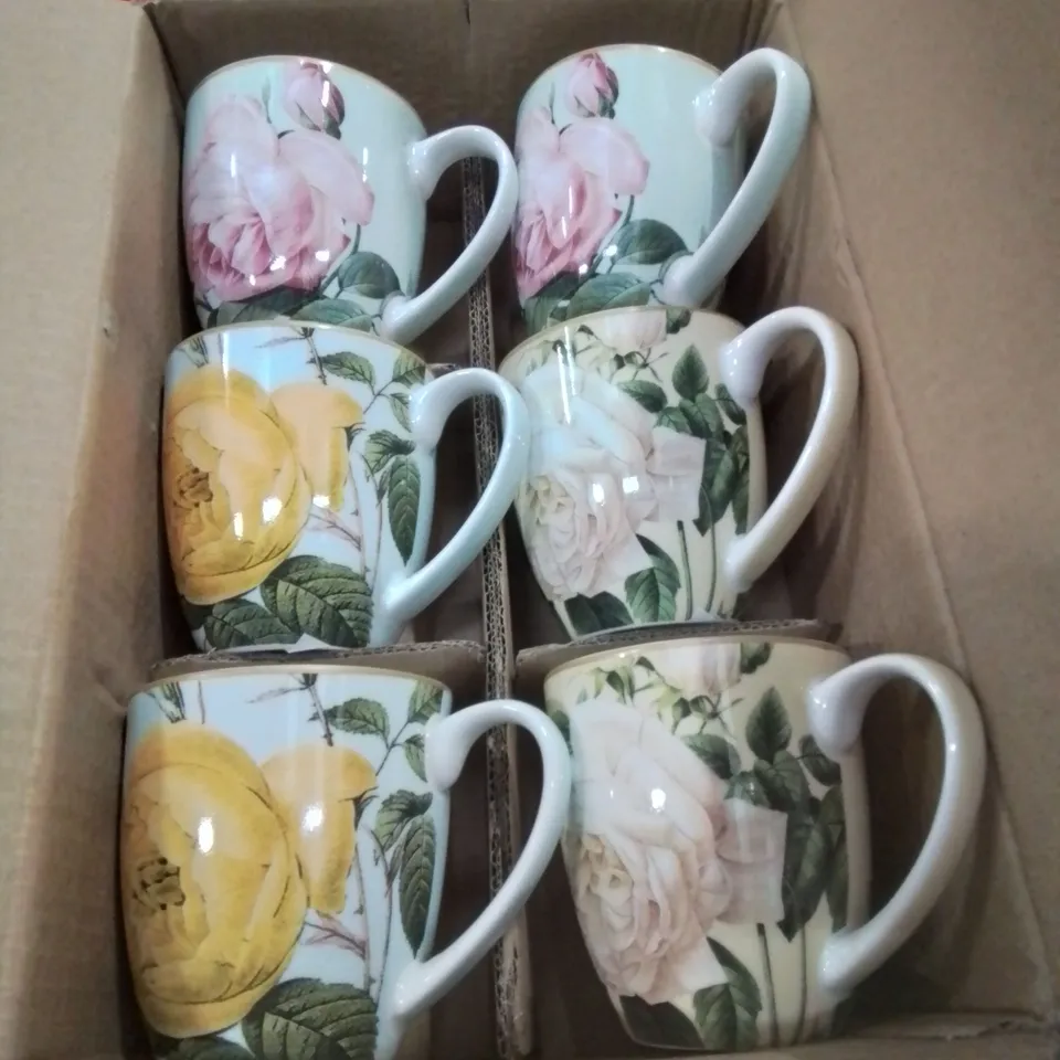 BOXED CHAMBERLAND 6 PIECE BONE CHINA ASSORTED SET.