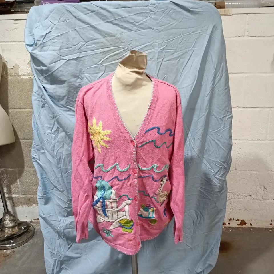 THE QUACKER FACTORY PINK KNIT CARDIGAN – KIDS