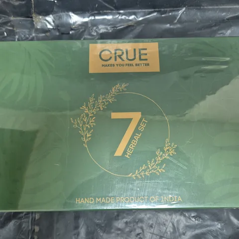 BOX OF APPROXIMATELY 8 SEALED CRUE 7 HERBAL SETS