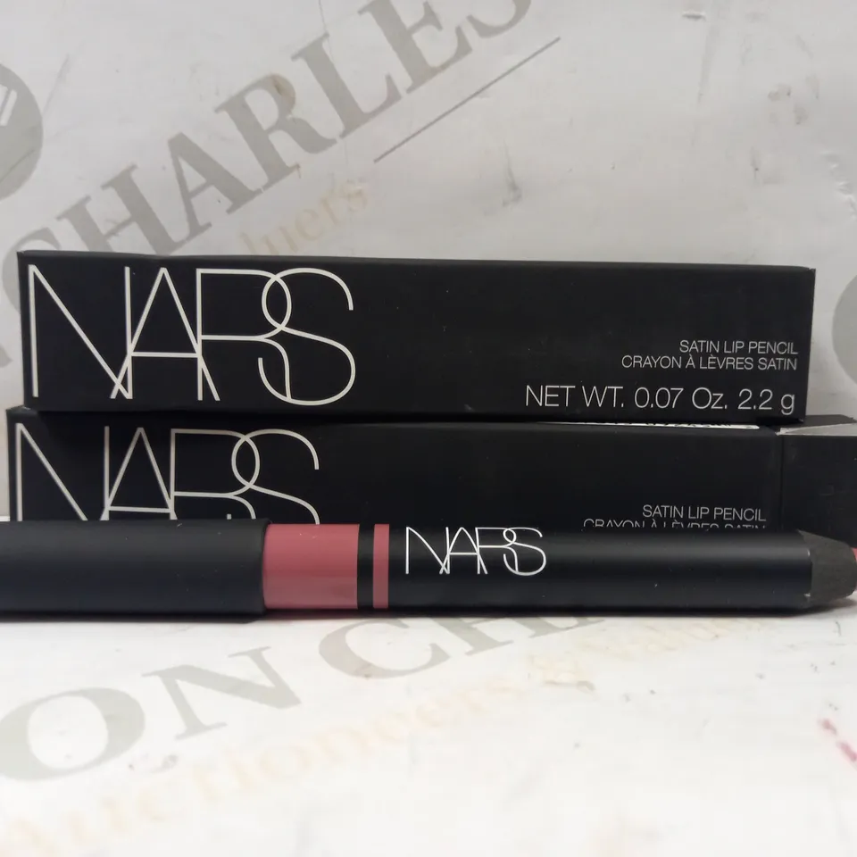 LOT OF 2 NARS SATIN LIP PENCIL - EXBURY