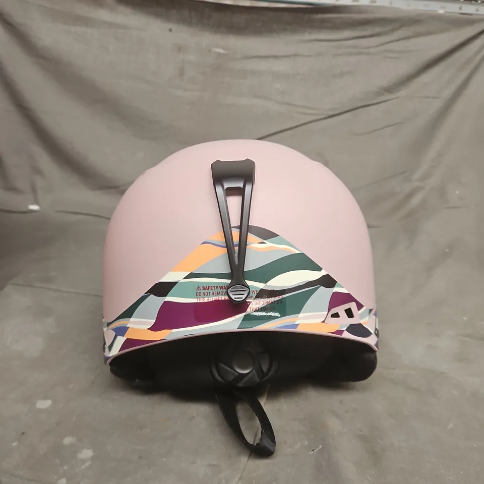 DAKINE DAYTRIPPER SNOW HELMET – PINK SHELL, NIGHT SKYLINE STRAP DESIGN, SIZE L-XL