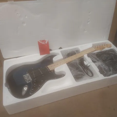 BOXED GLARRY ELECTRIC GUITAR AND GUITAR AMP