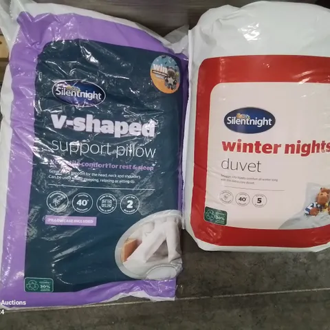 PALLET CONTAINING VARIOUS WEIGHTED BLANKETS AND PILLOWS SIZES VARY