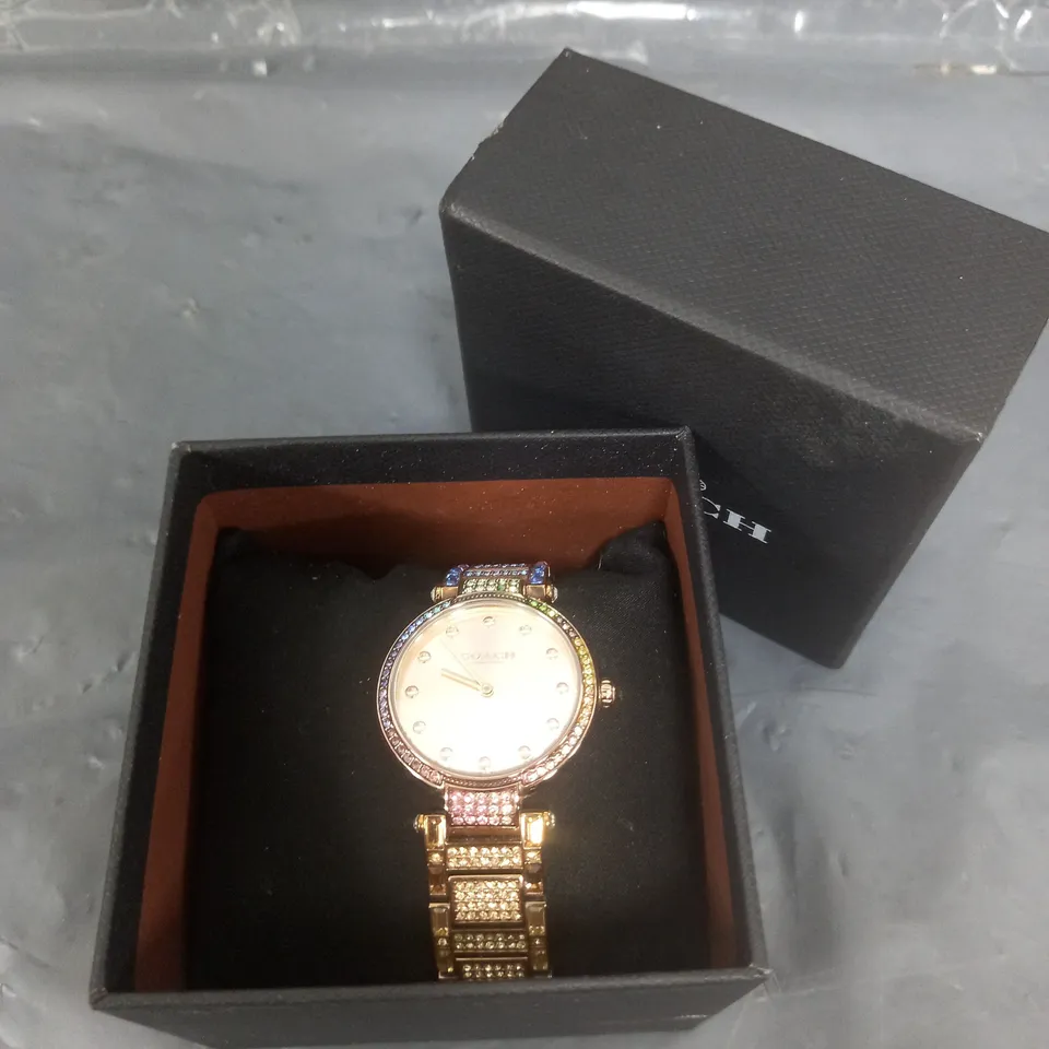 COACH LADIES CARY CRYSTAL WATCH  RRP £475