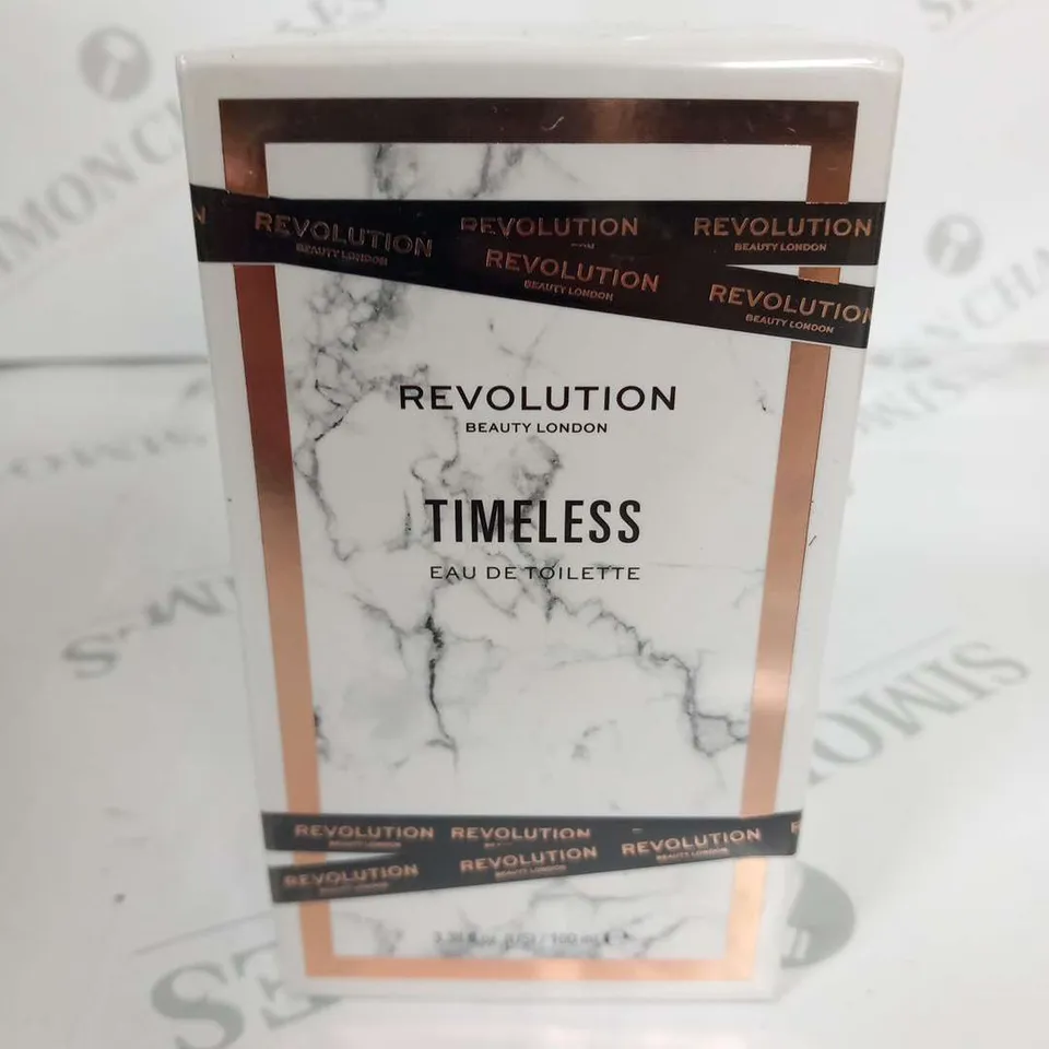 BOXED AND SEALED REVOLUTION BEAUTY LONDON TIMELESS EAU DE TOILETTE 100ML