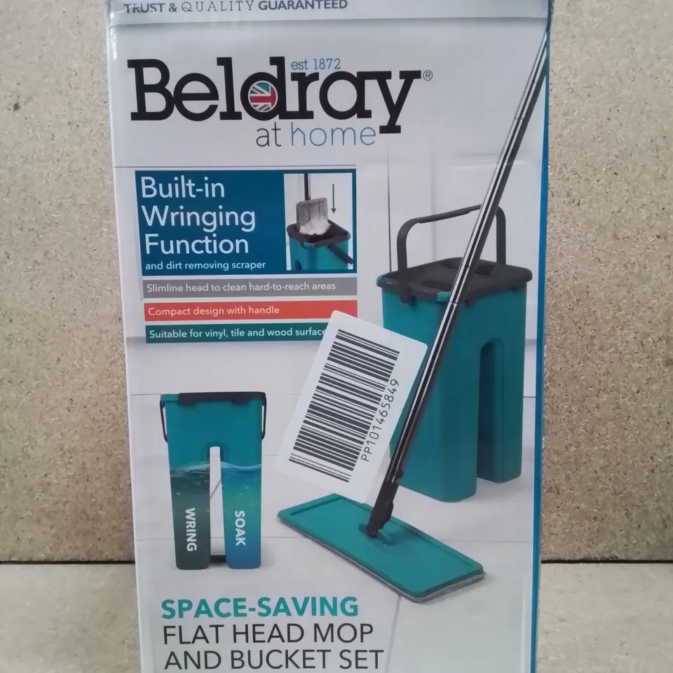 BOXED BELDRAY FLAT HEADMOP AND BUCKET SET