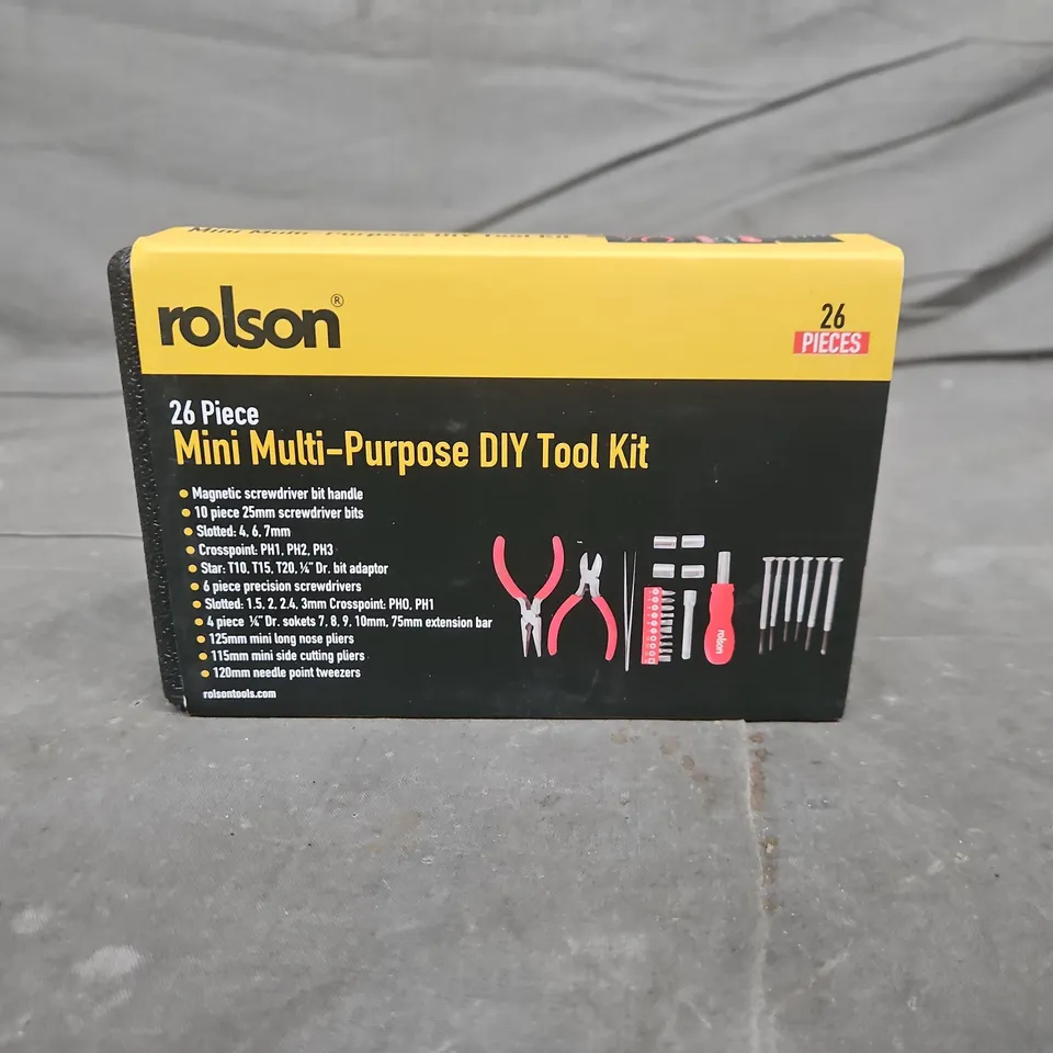 ROLSON 26-PIECE MINI MULTI-PURPOSE DIY TOOL KIT