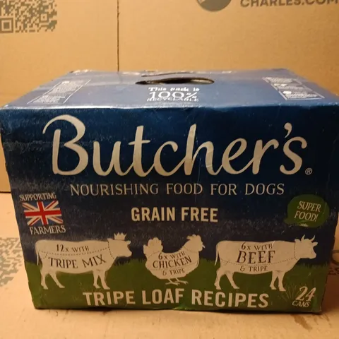 BUTCHER'S GRAIN FREE TRIPE LOAF DOG FOOD – 24 CANS (BOX)