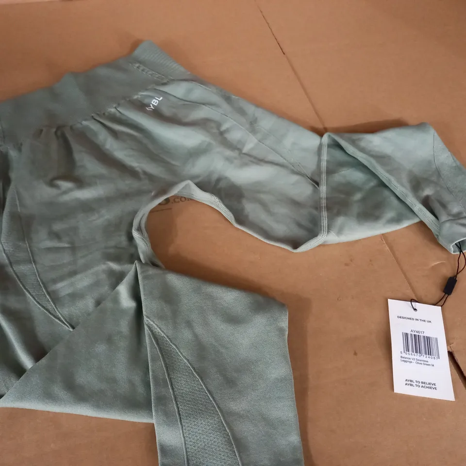 AYBL BALANCE V2 LEGGINGS IN OLIVE GREEN - M