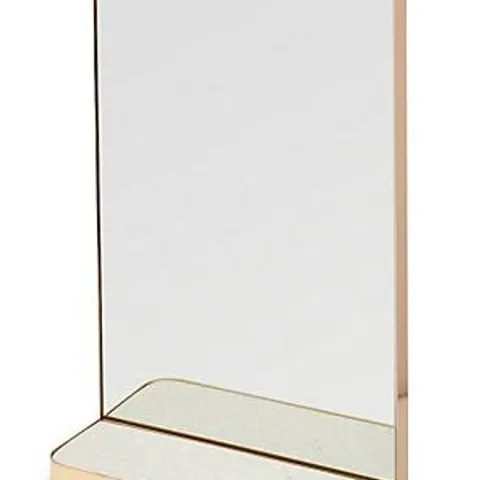 BRAND NEW BOXED K BY KELLY HOPPEN RECTANGULAR WALL MIRROR WITH SHELF