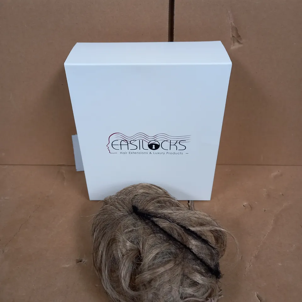 EASILOCKS HD FIBRE ELASTICATED CURLY SCRUNCHIE PEARL AND OAK