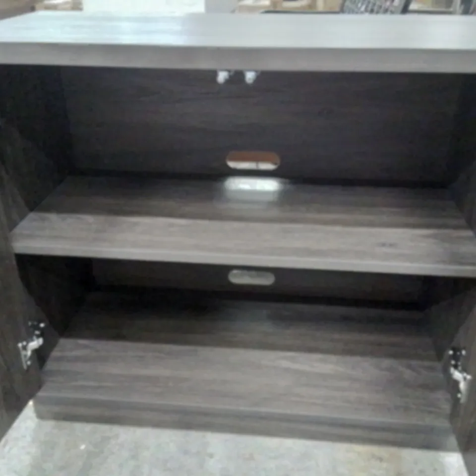 ALSTON 68" WIDE RECTANGULAR FLUTED BUFFET TABLE - ALDER BROWN