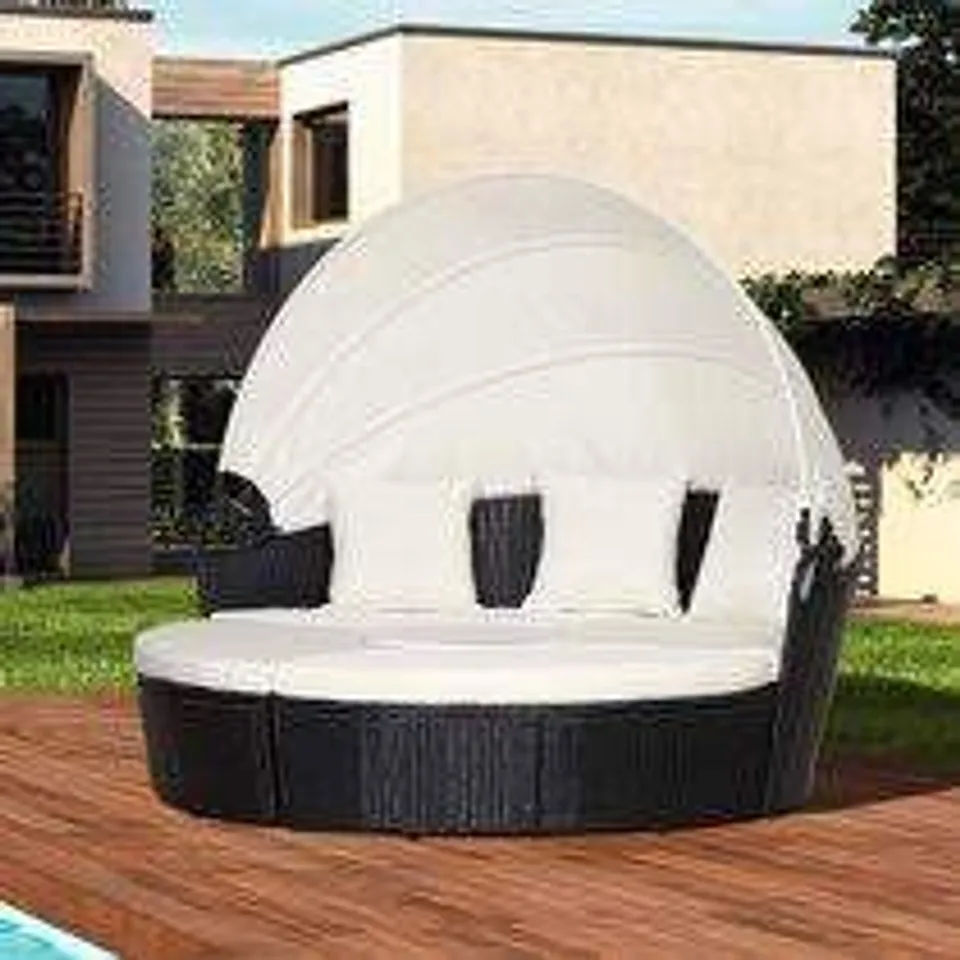 BOXED SHYNEL GARDEN DAYBED WITH CUSHIONS 1 BOX