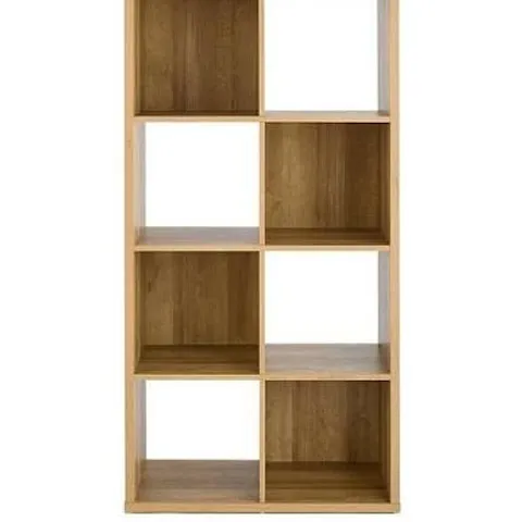 BOXED METRO 8 SHELF UNIT - OAK (1 BOX)