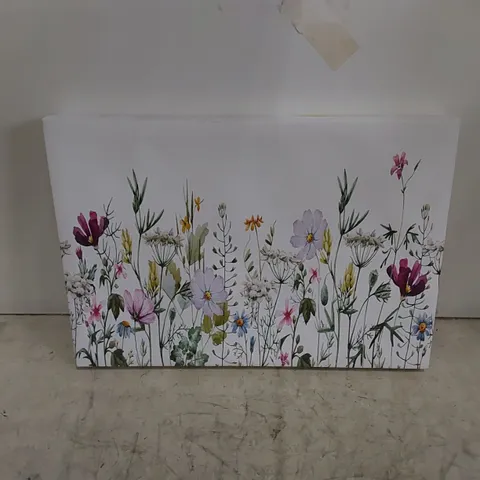 SUMMER TIME FLOWERS - WRAPPED CANVAS