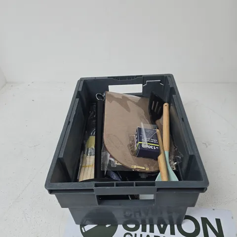 TOTE OF APPROXIMATELY 10 ASSORTED ITEMS TO INCLUDE: OXI PRO BLOOD PRESSURE MONITOR 
