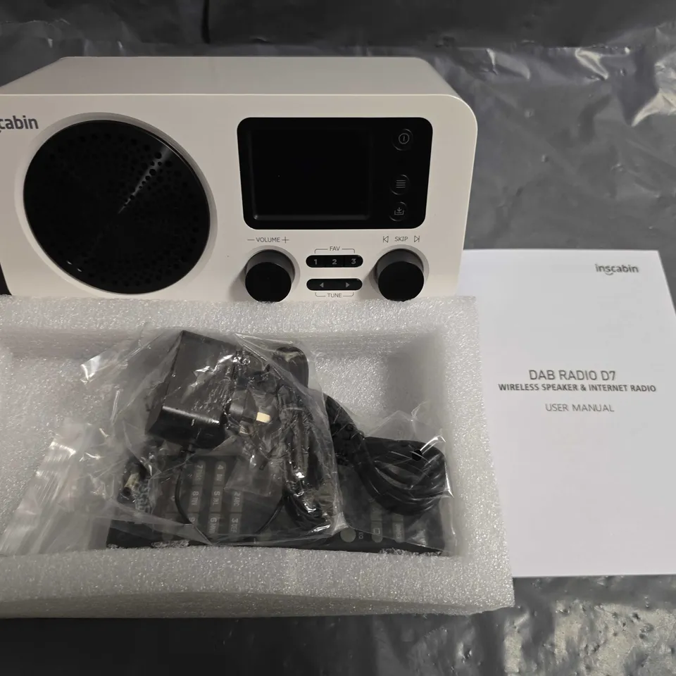BOXED INSCABIN INTERNET RADIO IR-D7 WIRELESS SPEAKER