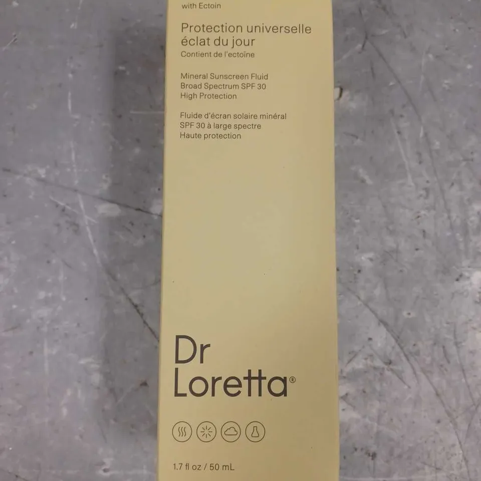 BOXED DR LORETTA UNIVERSAL GLOW DAILY DEFENSE 50ML